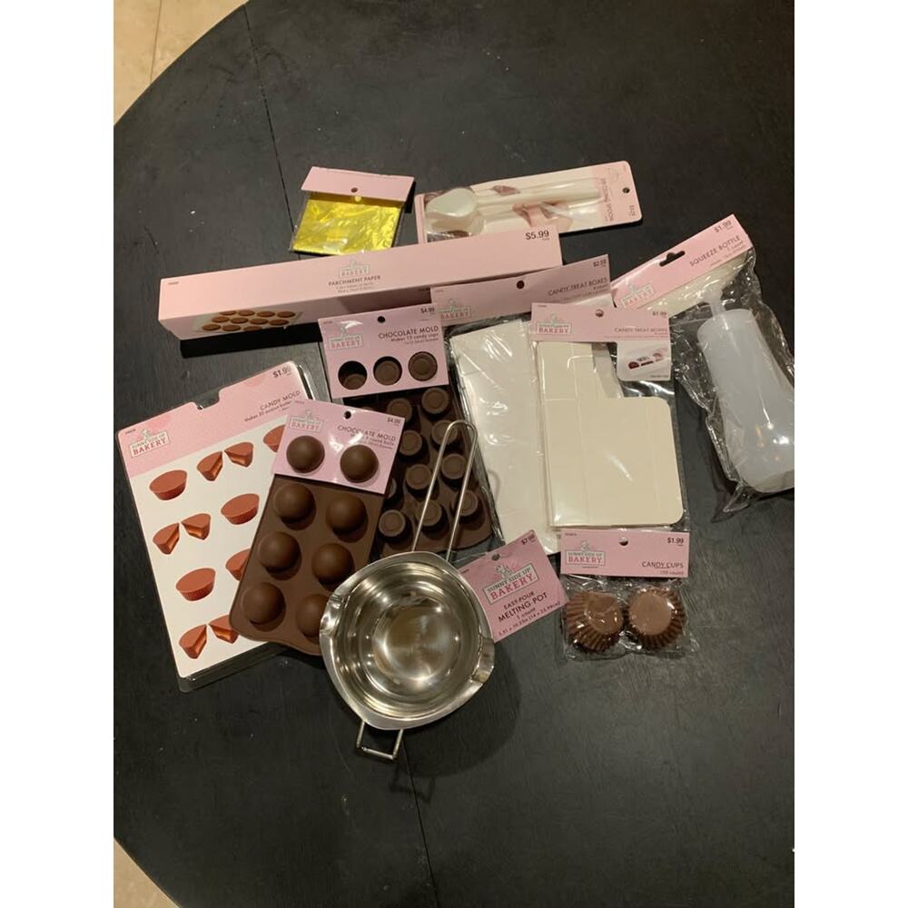 Chocolate & Candy Making Bundle – Molds, Cups, Melting Pot
